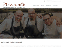 Tablet Screenshot of pizzorante.co.uk